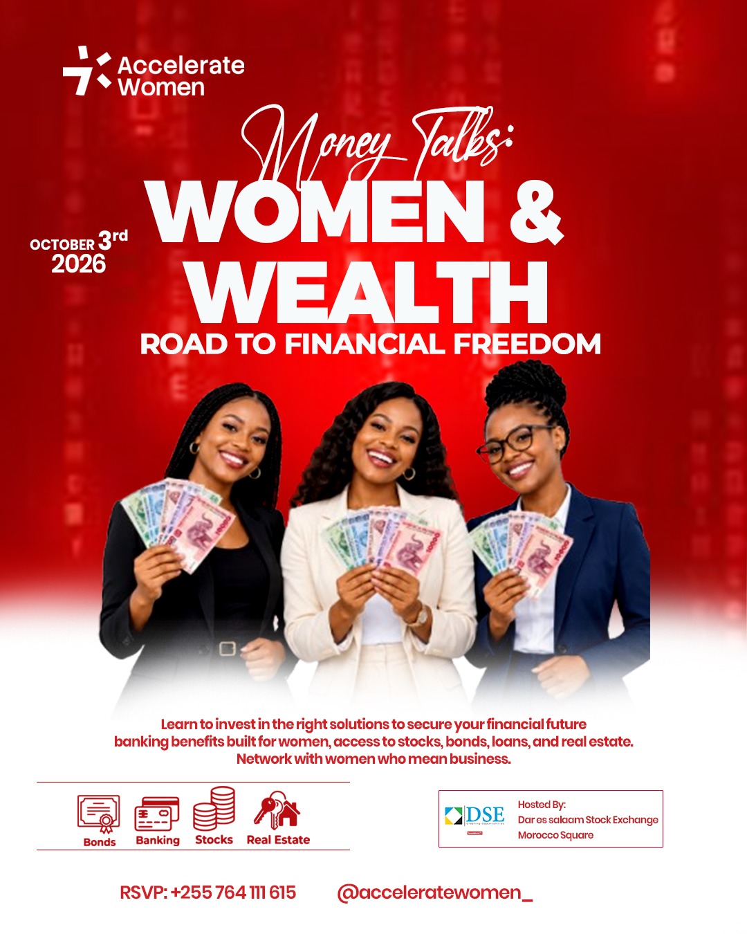 Money Talks: Women & Wealth, Road to Financial Freedom, October 3rd 2026